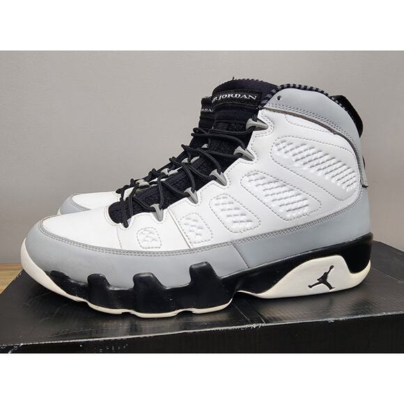 Nike Air Jordan 9 Retro Barons 2014 Men’s Size 11 White Black 302370-106 main image 13